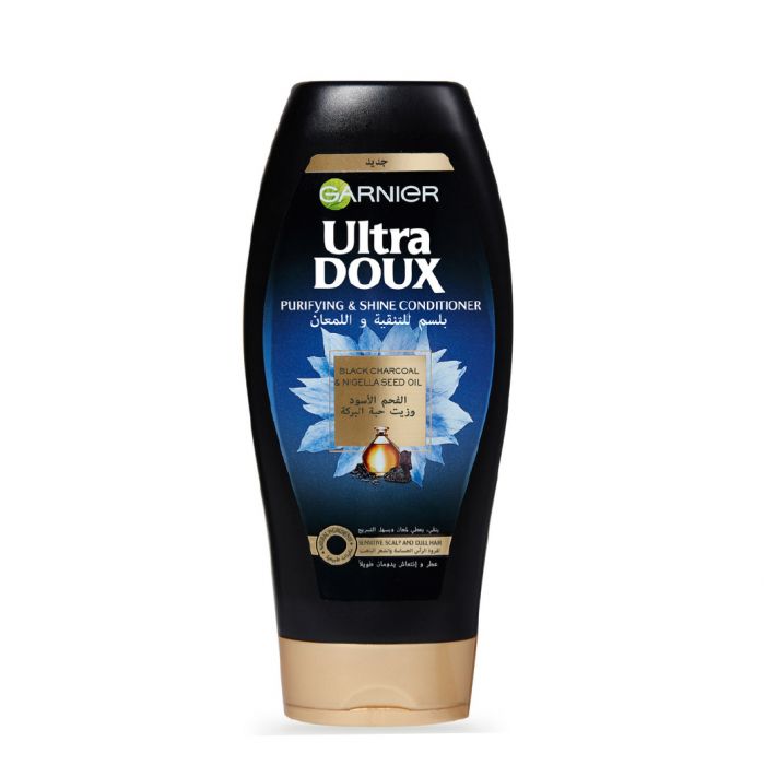 Ultra Doux Après-Shampooing Purifiant & Brillance en Charbon Noir